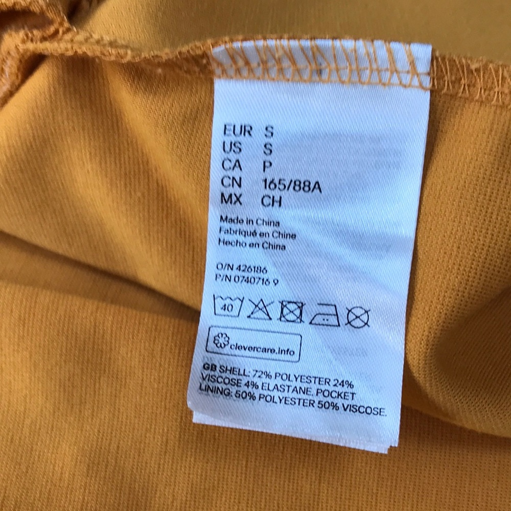 Single-Breasted Mustard Blazer - S - Picture 5 of 5